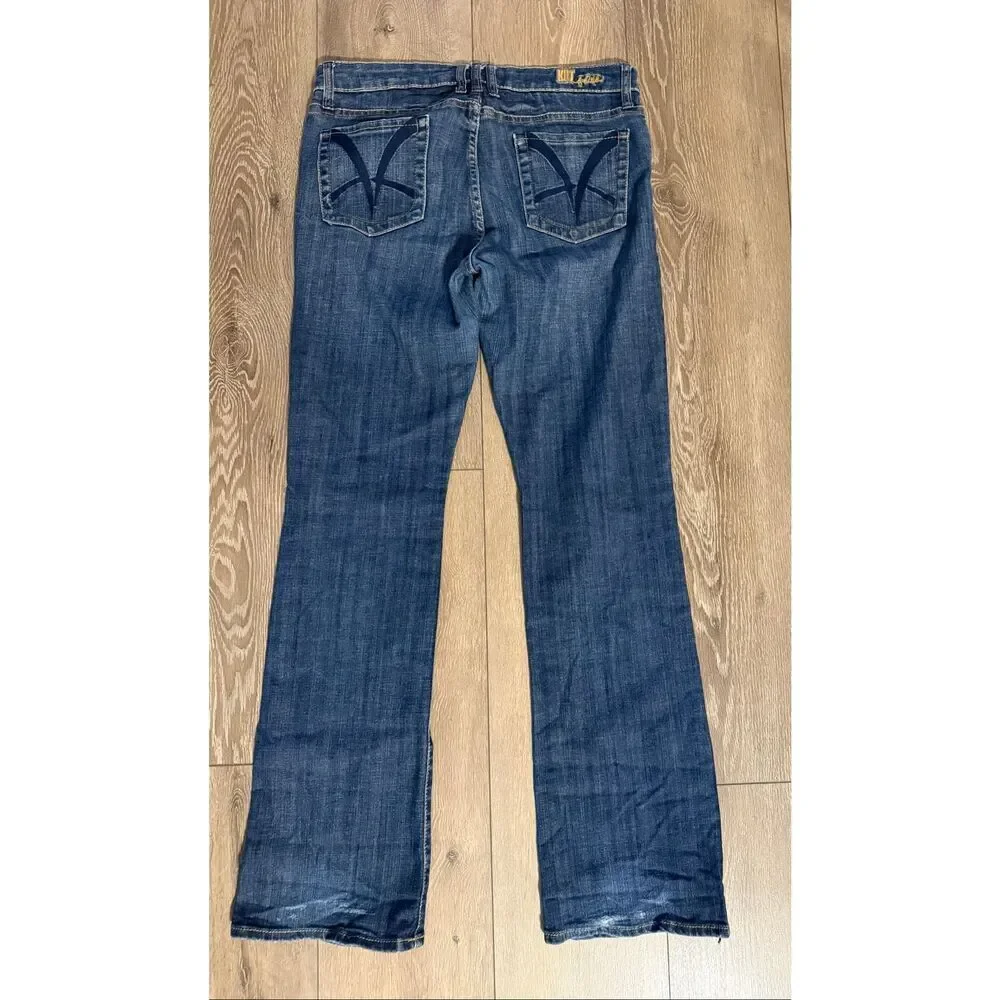 Kut From The Kloth Womens Size 12 Bootcut Jeans Dark Wash Denim Y2K Western Boho